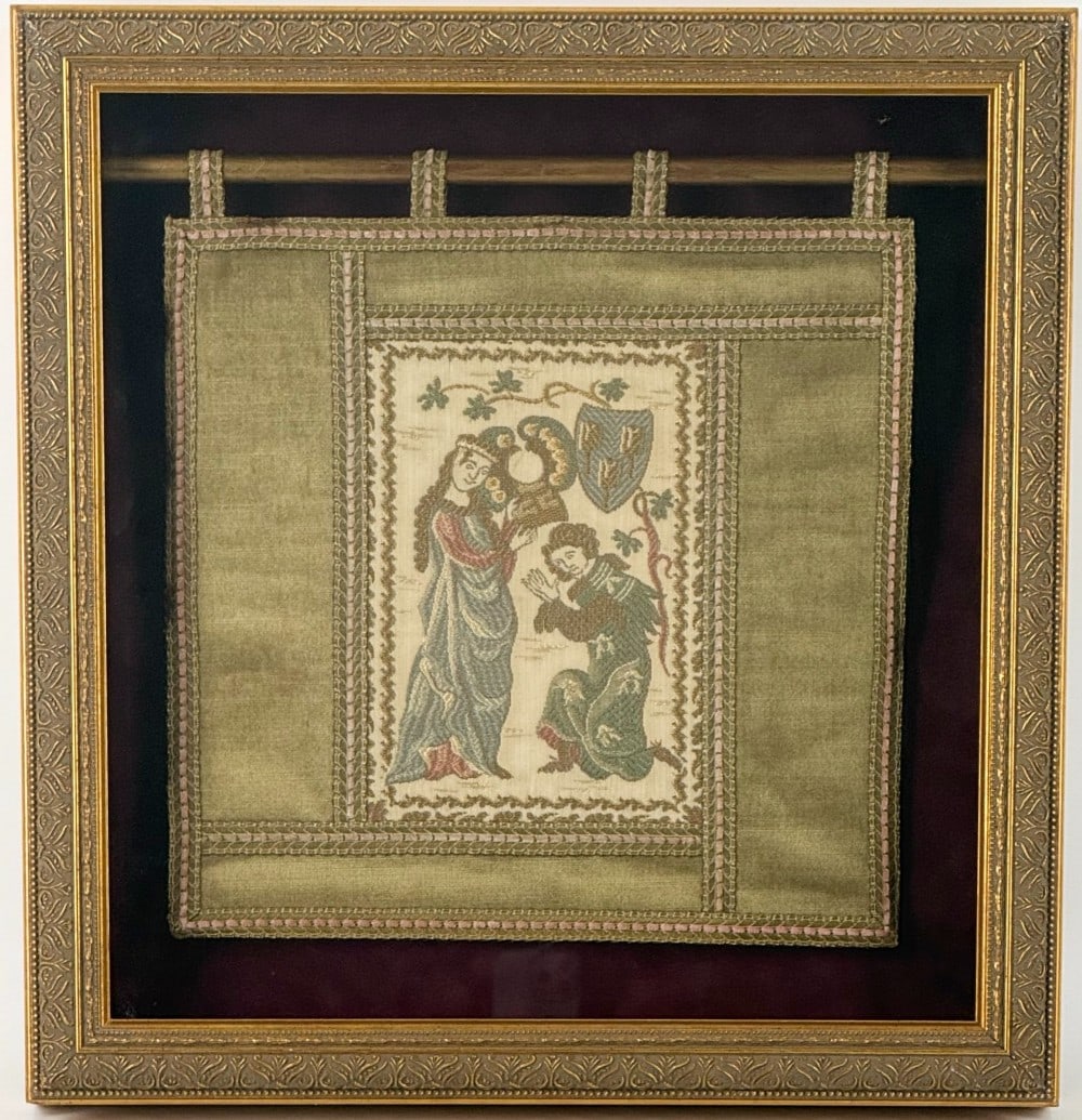 Framed Vintage Reproduction Corona Decor Hanging Tapestery (1 of 3)