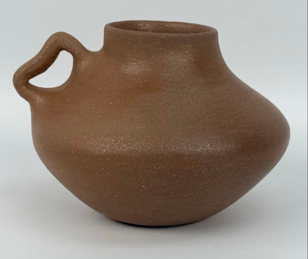 Santa Clara New Mexico Rose Naranjo Tewa Pueblo Handled Pottery Pot (1 of 5)