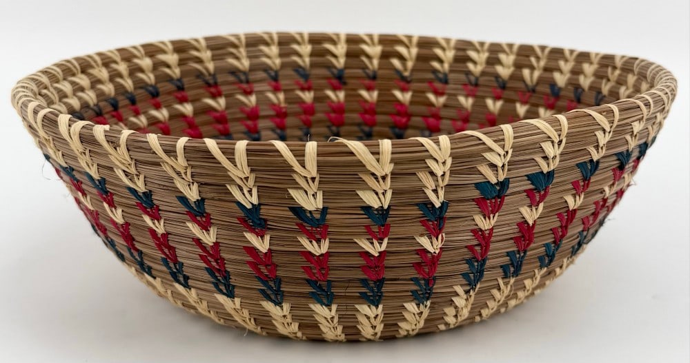 Handcrafted Native American Woven Basket (1 of 4)