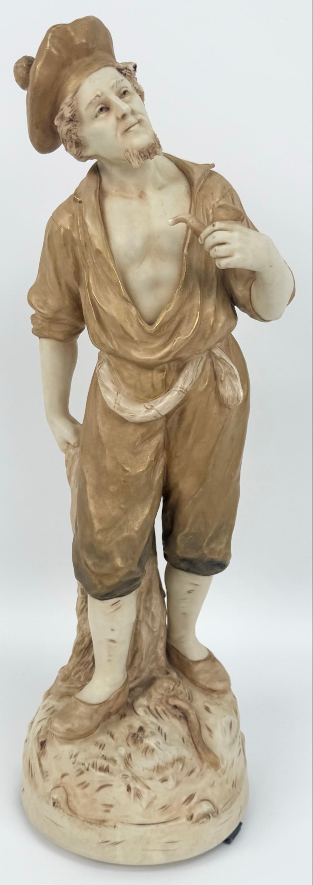 Antique Royal Dux Bohemia Man With Pipe Porcelain Figure (1 of 5)