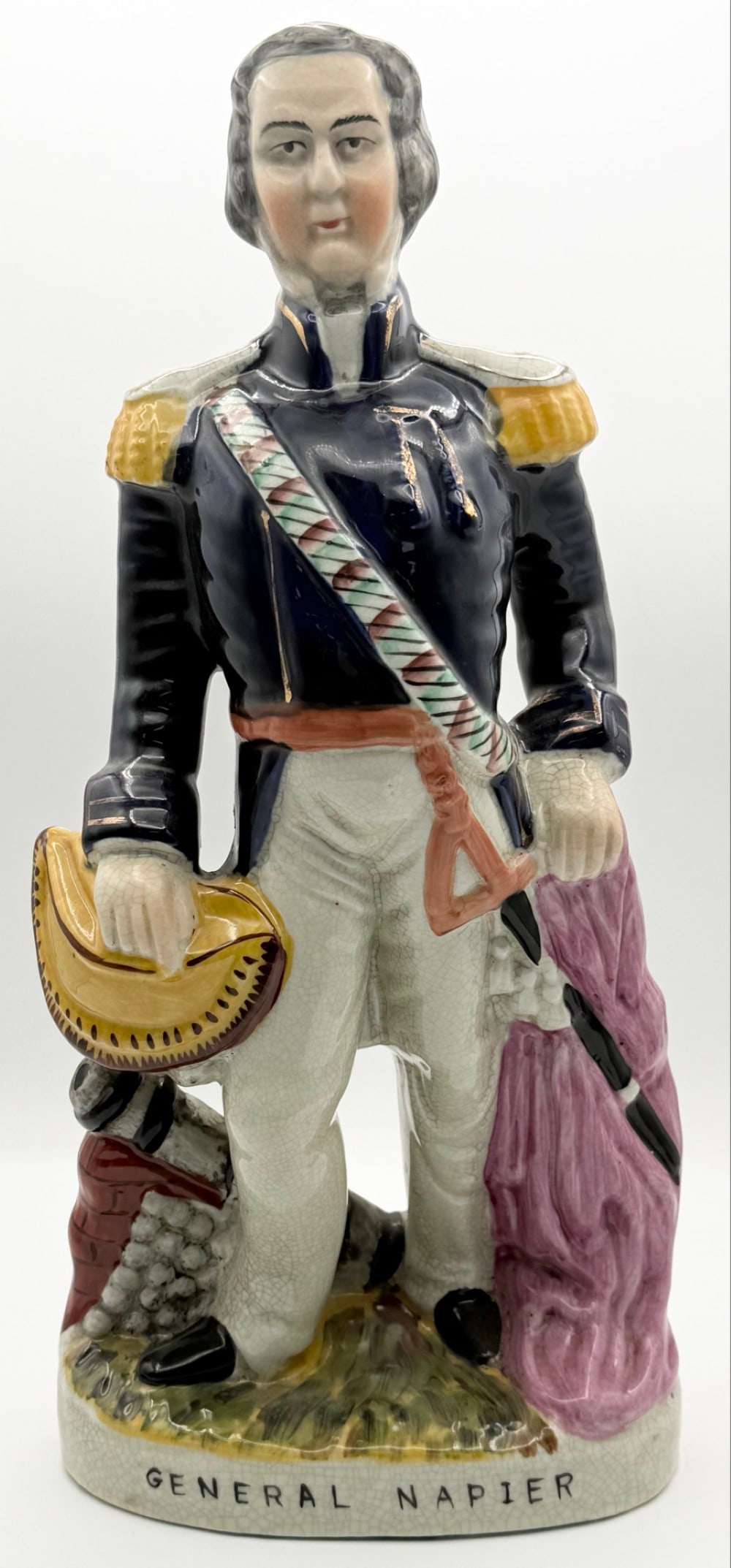 Vintage Hand-Painted "General Napier" Ceramic Figure (1 of 6)