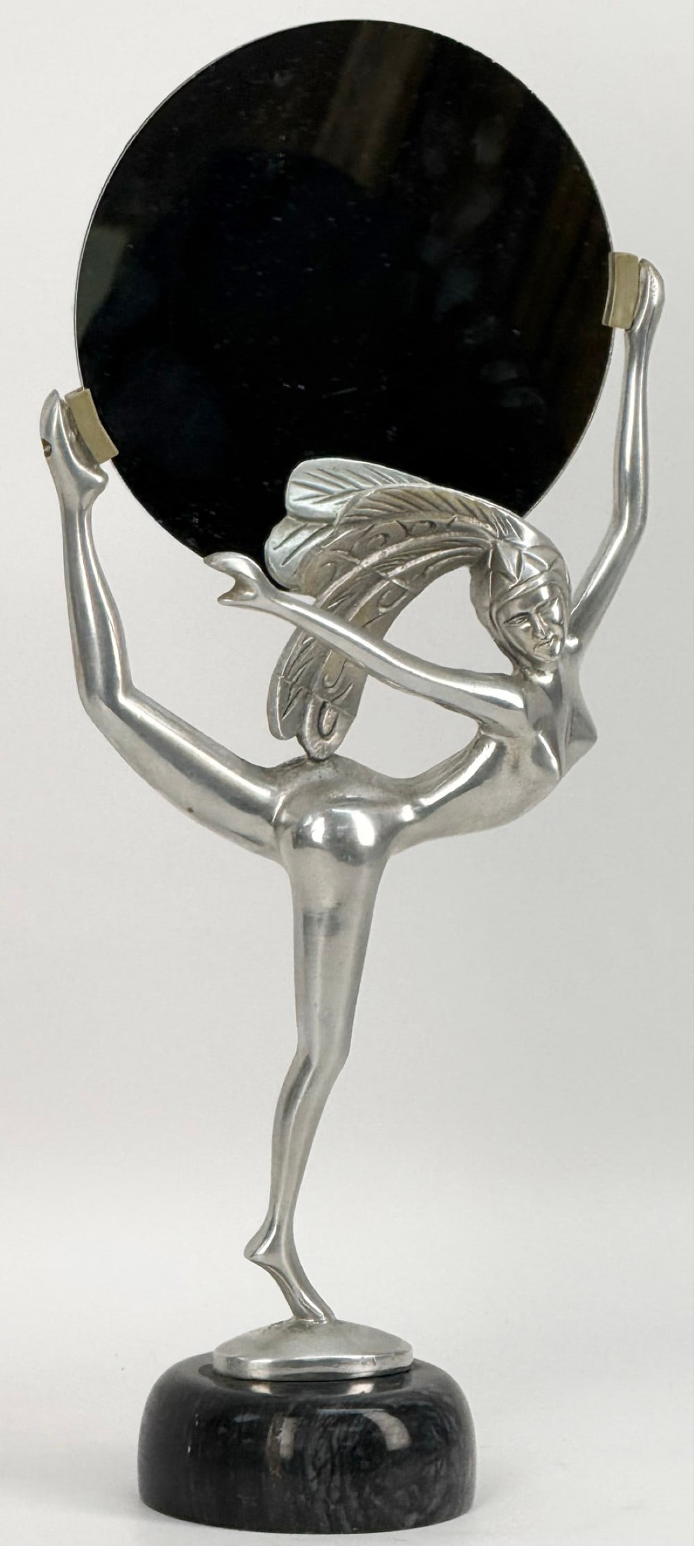 Vintage Seymour Mann Art Deco Style Diana The Huntress Sculpture Mirror (1 of 5)