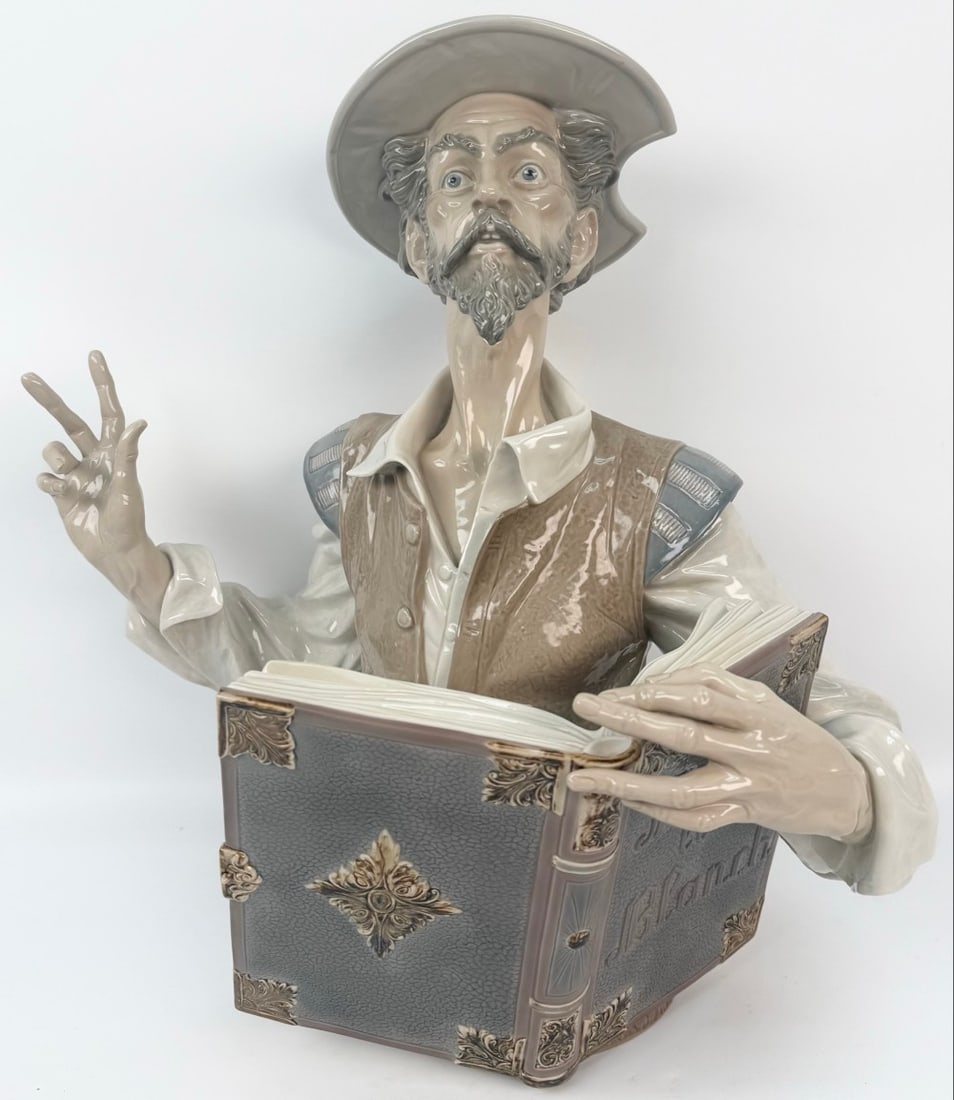 Large Lladro "Listen To Don Quixote" Limited Edition Porcelain Figure #1520 (1 of 7)