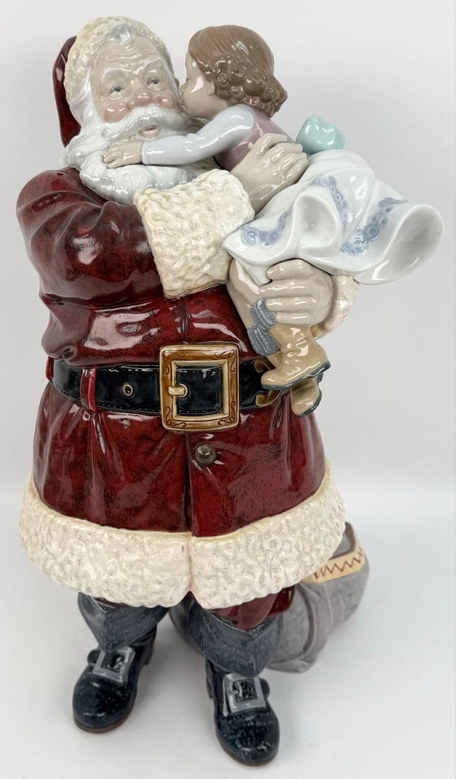 Large Lladro "Santa, I've Been Good!" Limited Edition Porcelain Figure #1960 In Box (1 of 7)