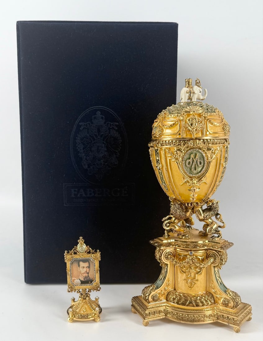 Faberge Imperial Danish Jubilee Egg In Box (1 of 8)