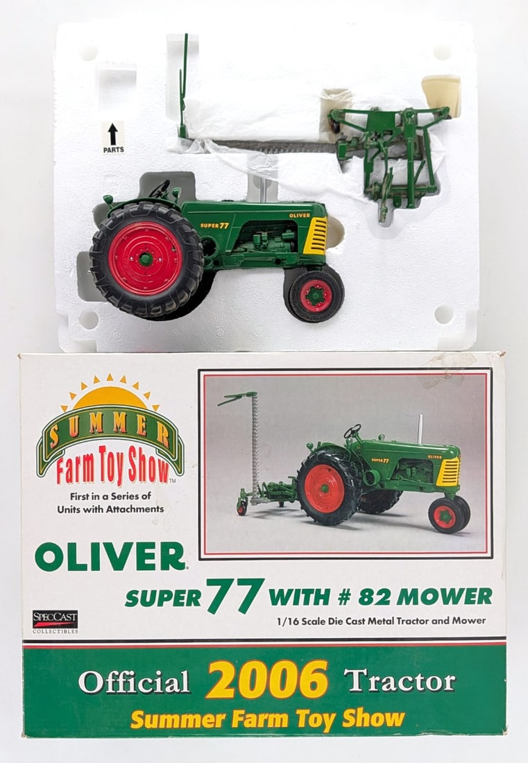 1/16 SpecCast Oliver Super 77 Tractor with #82 Mower (1 of 6)