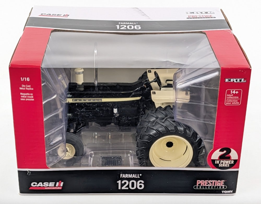 1/16 Ertl International Farmall 1206 Tractor w/ Duals IH Power Series - Black Chase Unit (1 of 7)