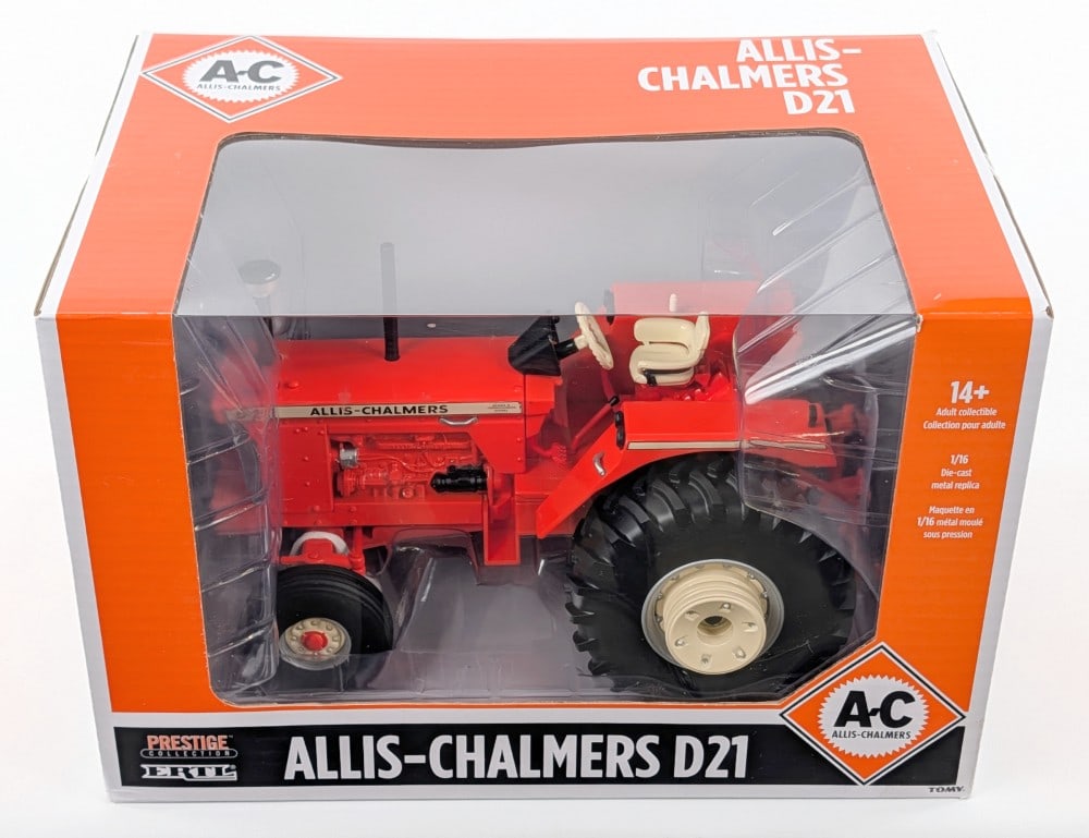 1/16 Ertl Allis-Chalmers D21 Tractor Prestige Collection Series: 1/16 Ertl Allis-Chalmers D21 tractor. Prestige Collection Series. Good condition new in the box.