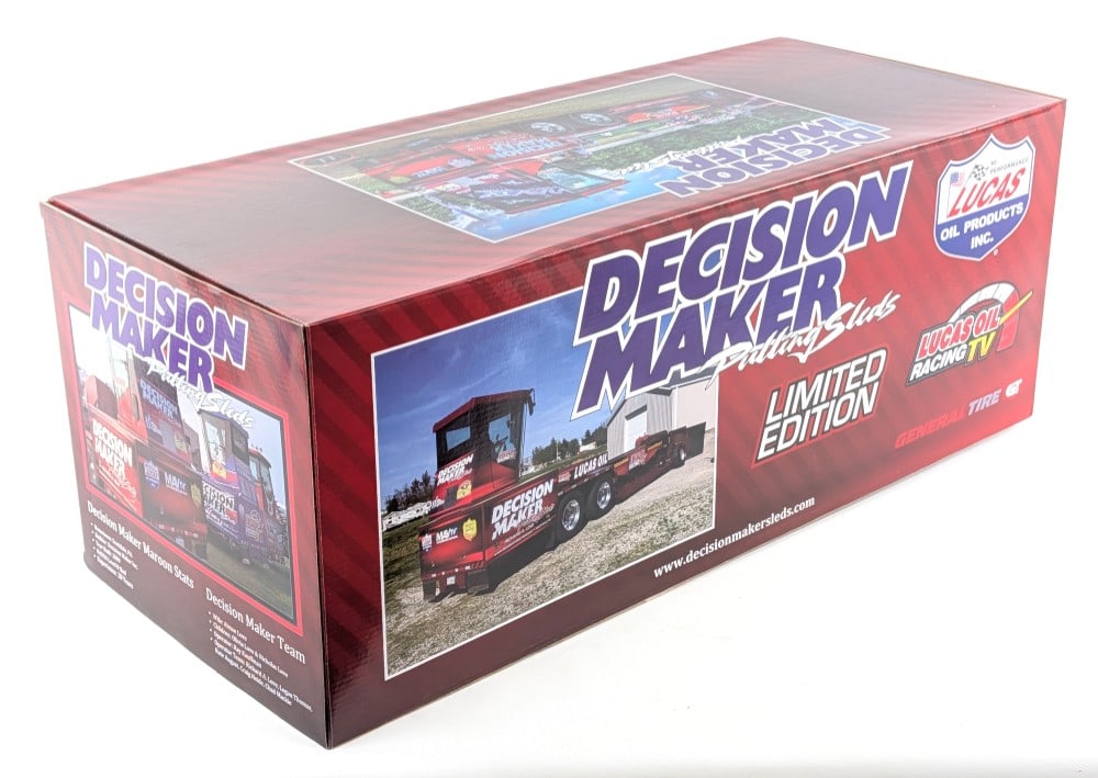 1/16 SpecCast Decision Maker Maroon Pulling Sled - 7