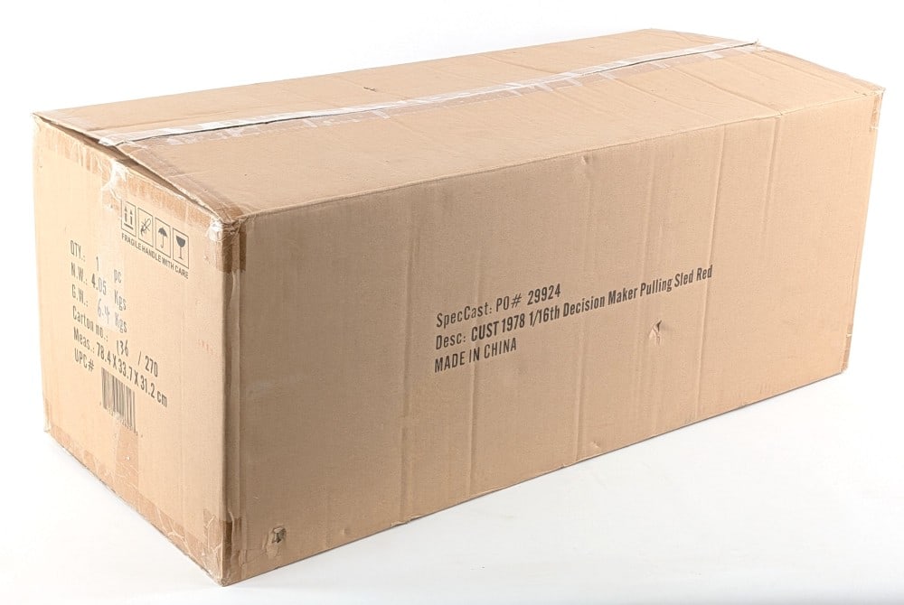 1/16 SpecCast Decision Maker Maroon Pulling Sled - 9