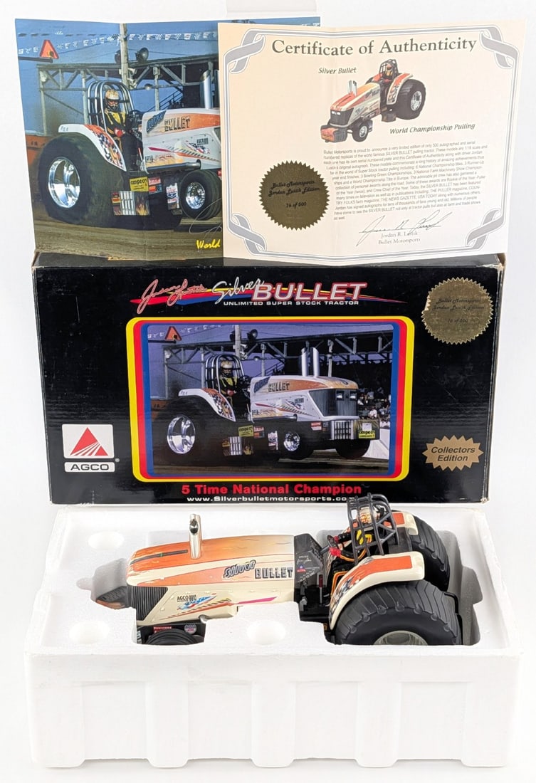 1/16 SpecCast Jordan Lustik AGCO Silver Bullet Unlimited Super Stock Pulling Tractor (1 of 11)