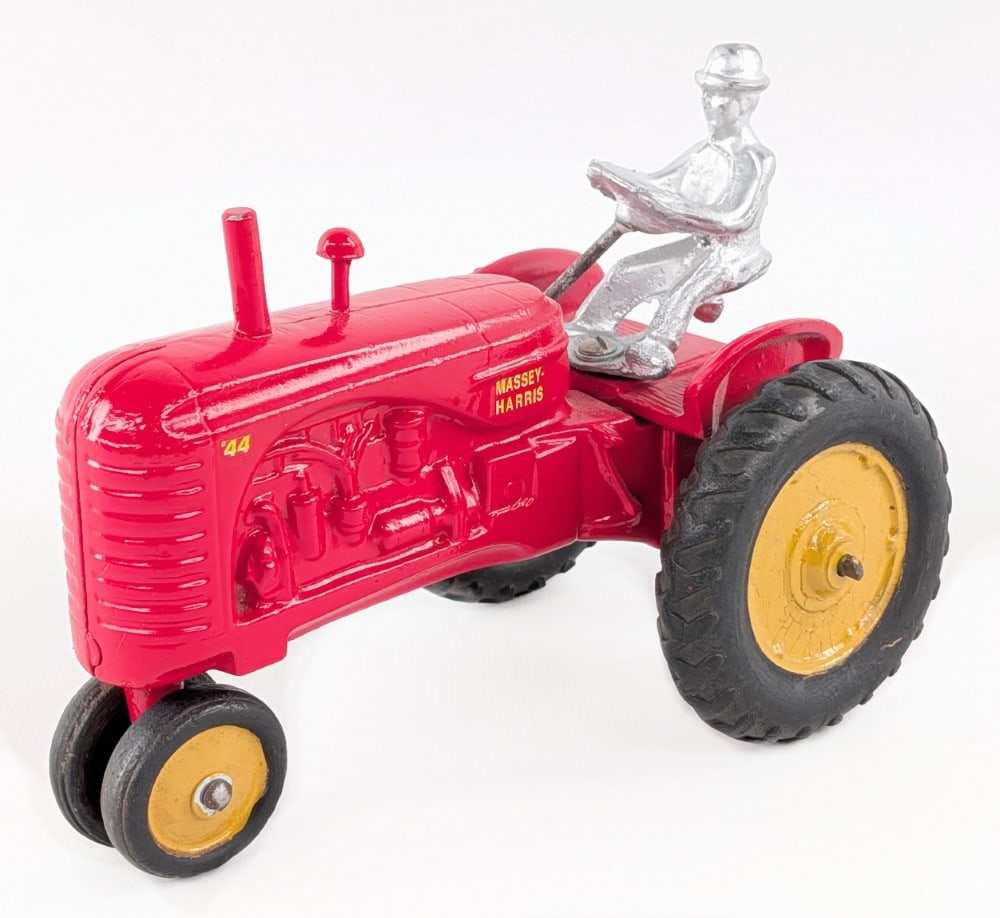 Restored Slik Massey Harris 44 Tractor w/ Man (1 of 7)