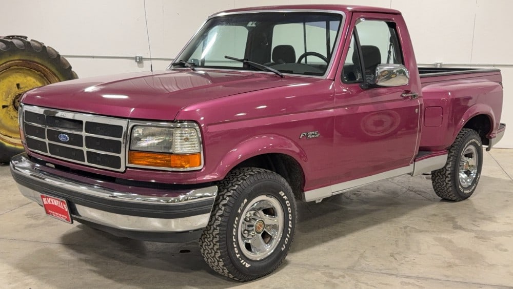 1992 Ford F-150 Short Bed Step Side: 5.0 Liter V8 Automatic transmission Gray interior Aftermarket radio Power windows, locks, and mirrors Step side short bed with liner Paint has sun fade spots BFG all-terrains Runs and drives 133,518 M