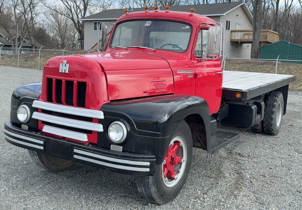 International Harvester R185: Sells with no Reserve! V8 gas engine Manual transmission Dump bed Air brakes Restored Currently non running No title, sells with bill of sale only