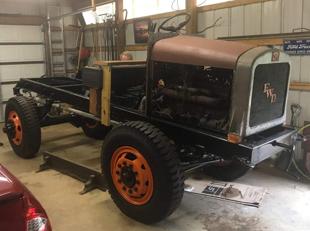 1930 FWD 5 Ton Four Wheel Drive Truck: ***Truck is located off site in Terre Haute Indiana*** 6 cylinder, 517ci, Waukesha engine Engine has dual ignition and produces 360 ft. lbs. of torque at 600 RPM? 5 speed manual transmission Truck is