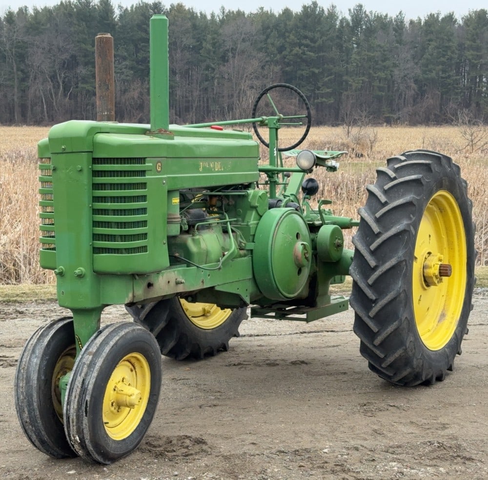 1947 John Deere GM: Sells with no Reserve! From the Steve Just Collection Steve Found local to Funk Nebraska Shipped new to Kearney Nebraska 2 cylinder engine 6 speed transmission Powr-trol with rock shaft PTO with shiel