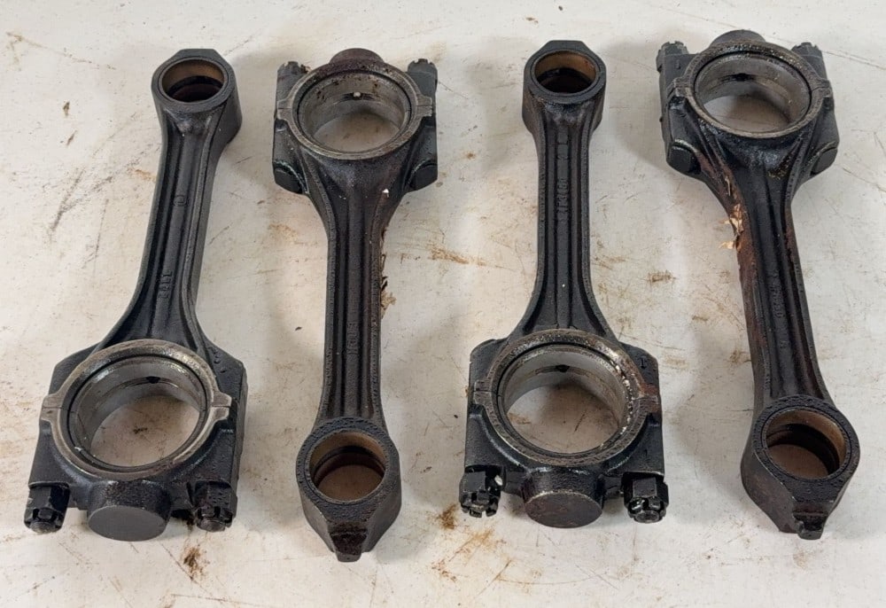 Connecting Rods: Set of four connecting rods, were in a box as either new or refurbished, possibly D2