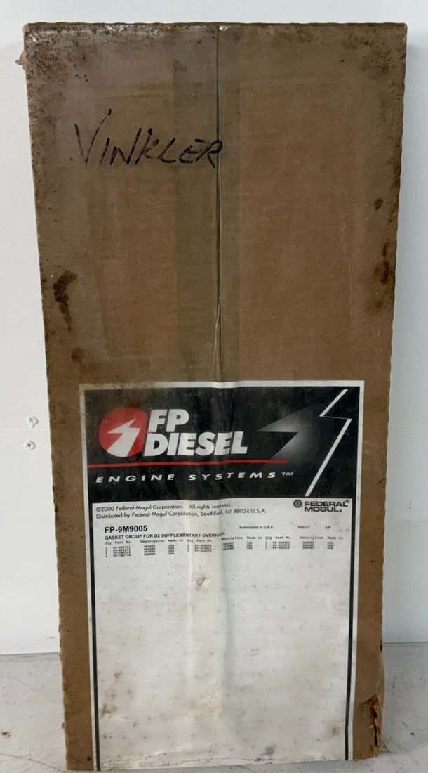 D2 Gasket Kit: Gasket group for D2 supplementary overhaul