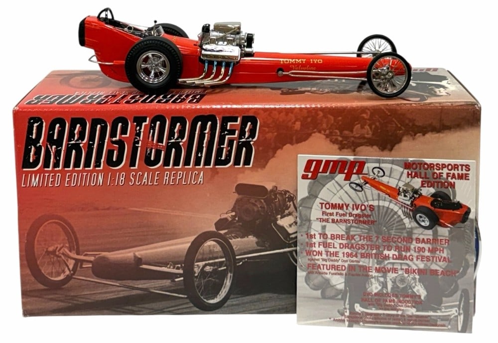 (NIB) 1:18 Scale GMP Tommy Ivo Barnstormer Dragster Diecast Replica In Box (1 of 8)