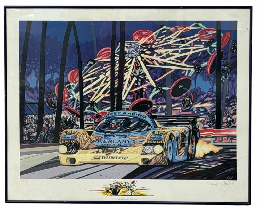 1991 Randy Owens Le Mans The Big Ride Framed Serigraph, 457/950 (1 of 5)