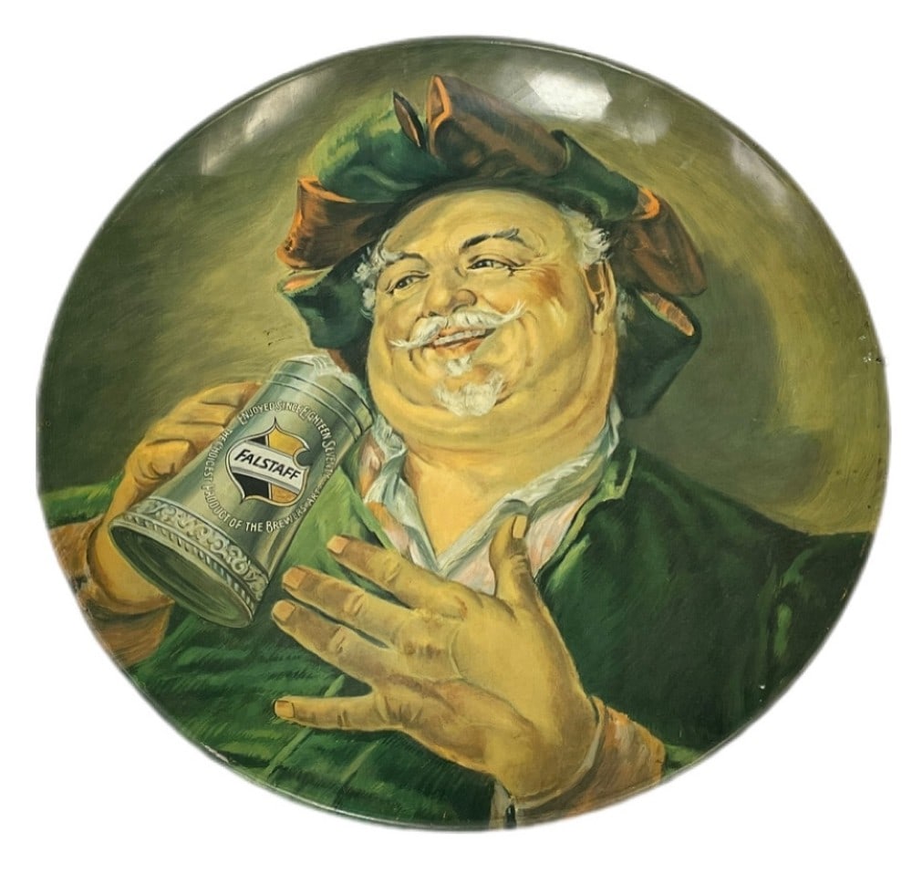 SS 1900s Falstaff Beer Tin Reproduction Advertisement Sign (1 of 5)