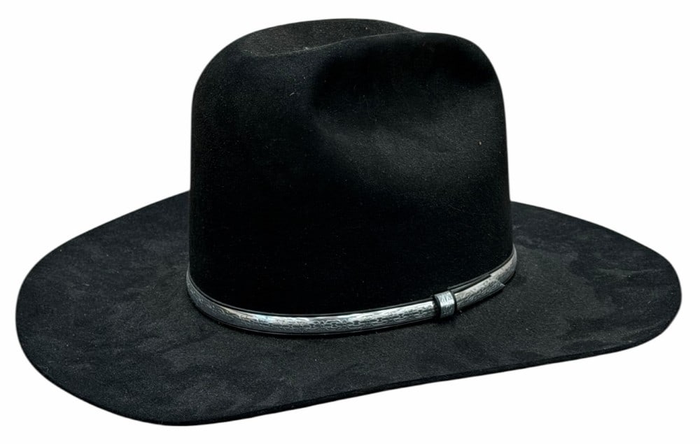 Resistol Quicksilver Black Self Conforming Cowboy Hat 4X Beaver Size 7 (1 of 9)