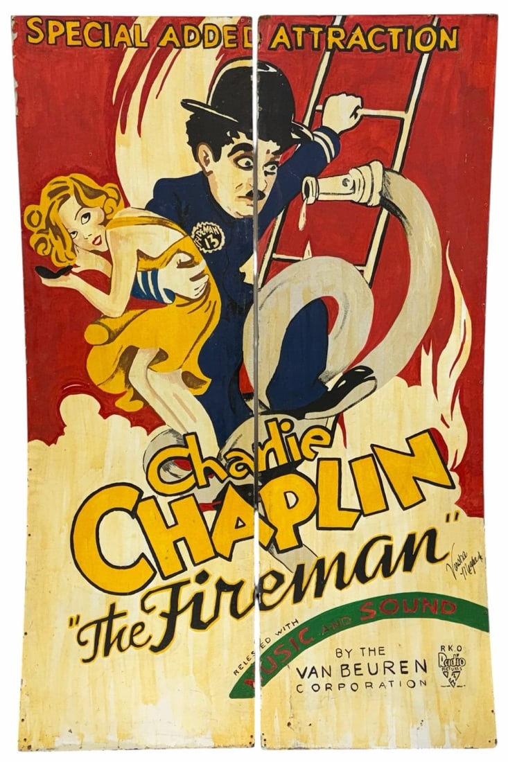 Charlie Chaplin The Fireman Bill Board by Varsha Megha (1 of 9)