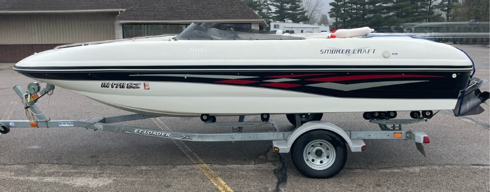 2001 Smoker Craft 2080 Commander Runabout Boat On Trailer (1 of 20)