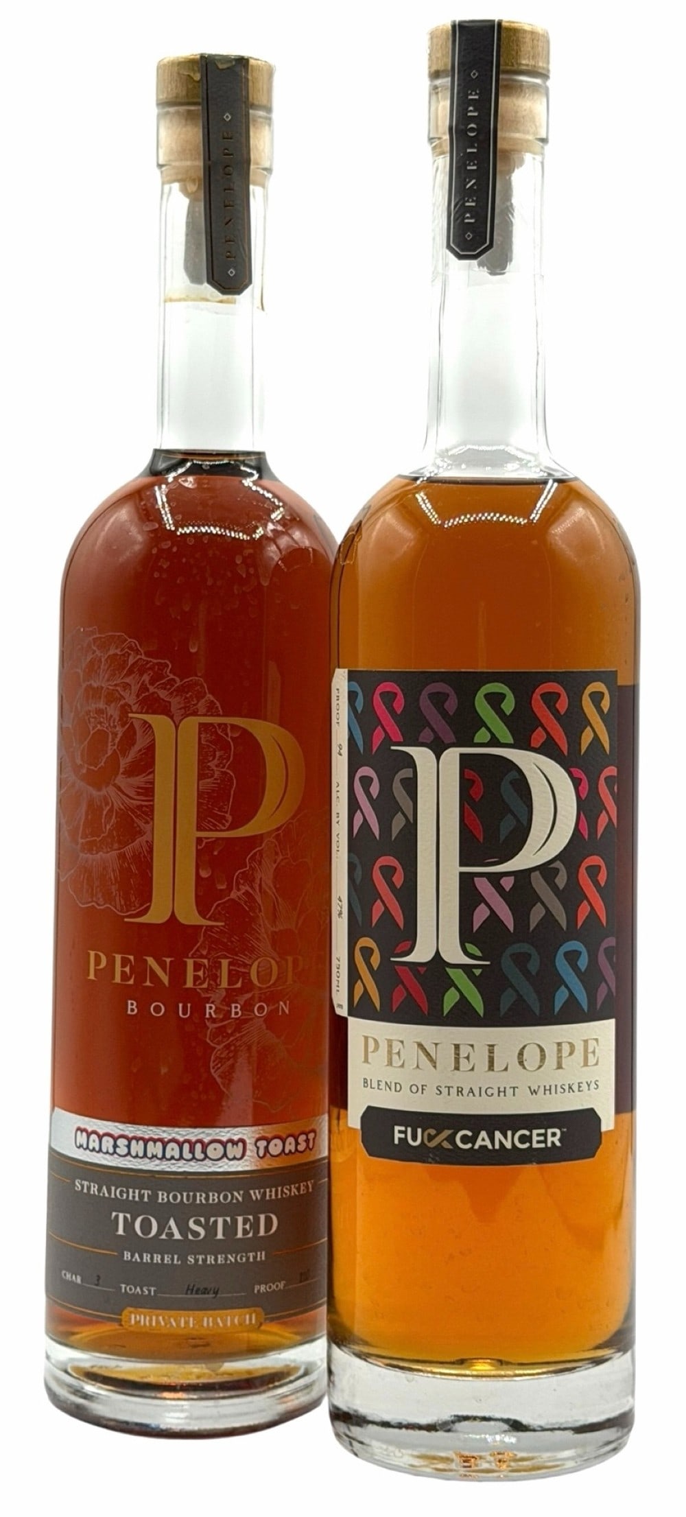 2025 Penelope F Cancer Whiskey 94 Proof 75ML & Penelope Marshmallow Toast Straight Bourbon Whiskey (1 of 12)