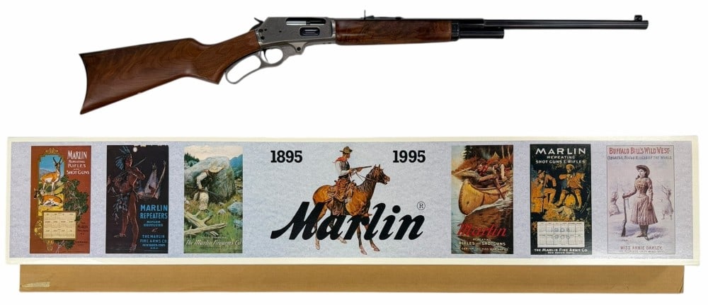 Marlin 1895 CNLT Anniversary 45/70 Caliber Lever Action Rifle: Marlin 1895 CNLT 45/70 Caliber Lever Action Rifle. This Marlin 1895 is in very nice used condition. The barrel measures 24 inches in length and comes 1/2 round and 1/2 octagon. This commemorative 1895