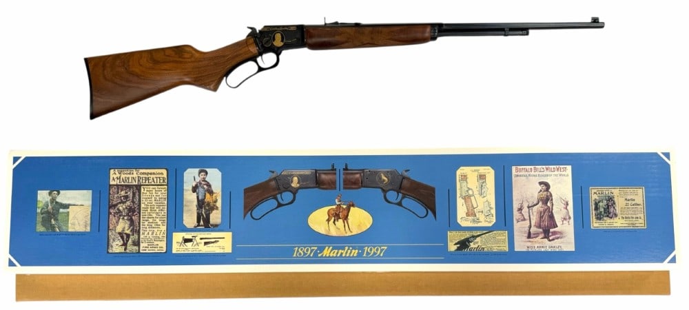 Marlin 1897 Century Limited .22 Caliber Lever Action Rifle in Boxes: Marlin 1897 Century Limited .22 Caliber Lever Action Rifle in Boxes. This Marlin 1897 Century Limited Rifle is in used like new condition. The half octagon half round barrel measures 24 inches in leng