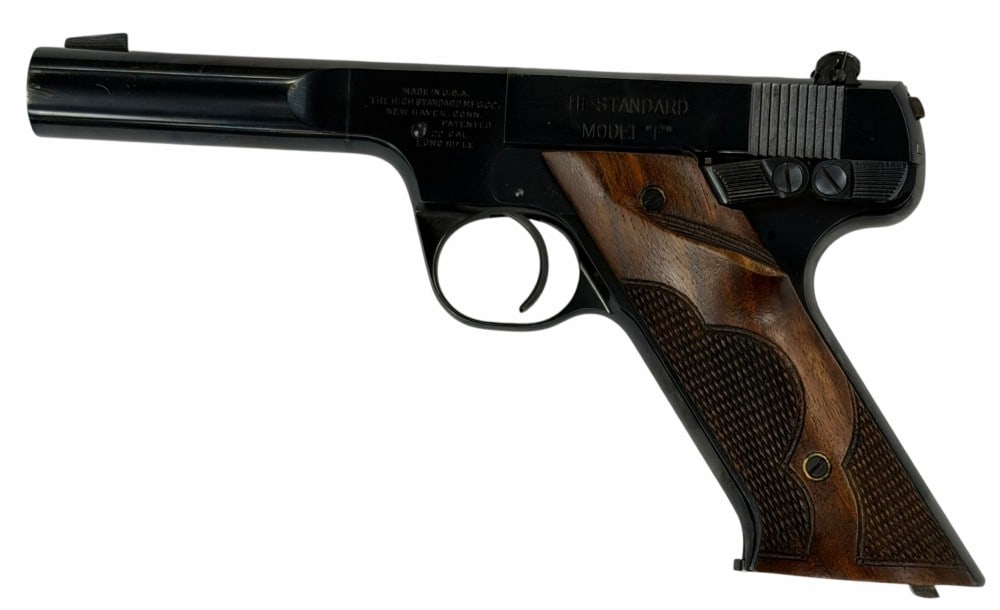 High Standard Model E .22 LR Semi Automatic Pistol - 2