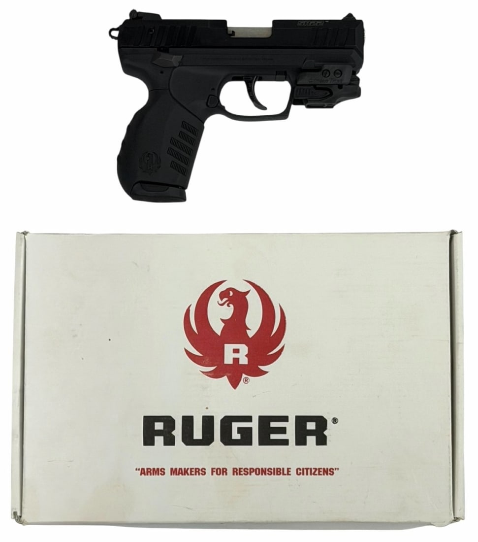 Ruger SR22 Semi Automatic .22 LR Pistol in Box: Ruger SR22 Semi Automatic .22 LR Pistol in Box.? The Ruger SR22 semi auto pistol is in very nice to like new condition.? Barrel measures 3.5 inches in length.? Bore is crisp and has a unfired look.? T