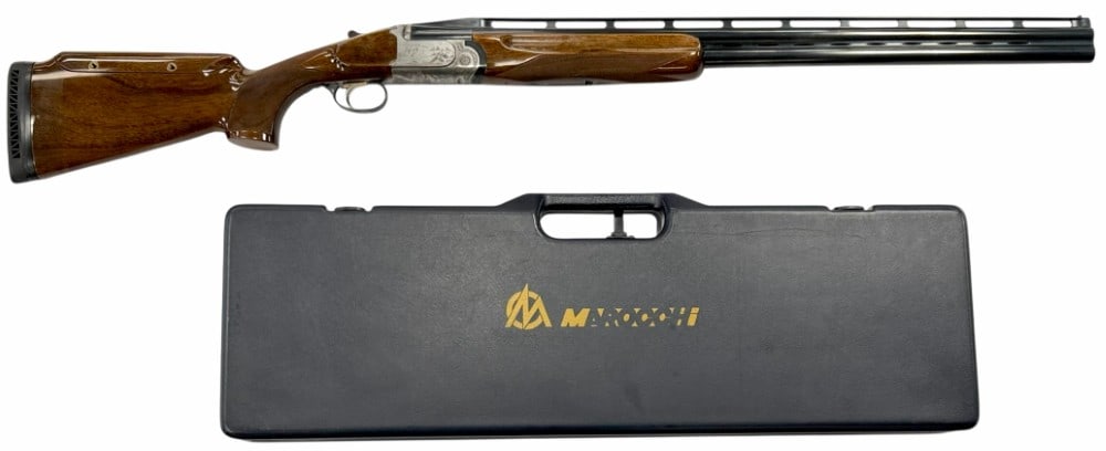 Marocchi Contrast Giovanelli Engraved .12 Ga Over & Under Target Shotgun in Case (1 of 20)