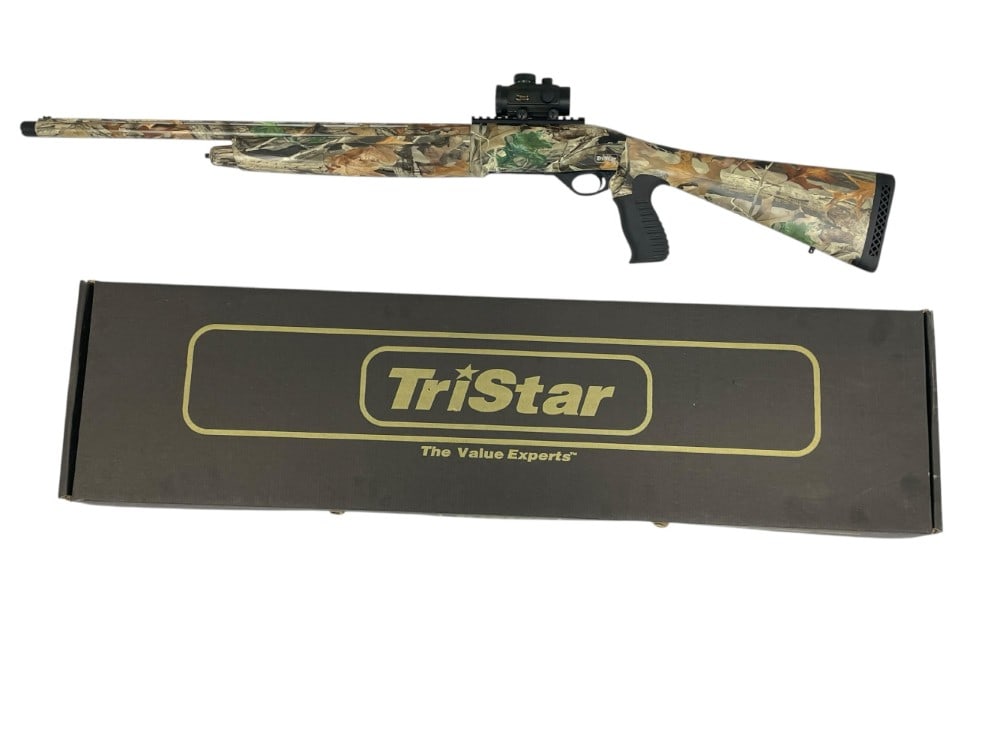 Tristar Viper G2 Camo Turkey 12 GA. Semi-Auto Shotgun: Tristar Viper G2 Camo Turkey 12 GA. Semi-Auto Shotgun. The Tristar Viper G2 Camo Turkey 12 GA. is in very nice used condition like new in box. The Advantage Timber barrel measures 24 inches in length.