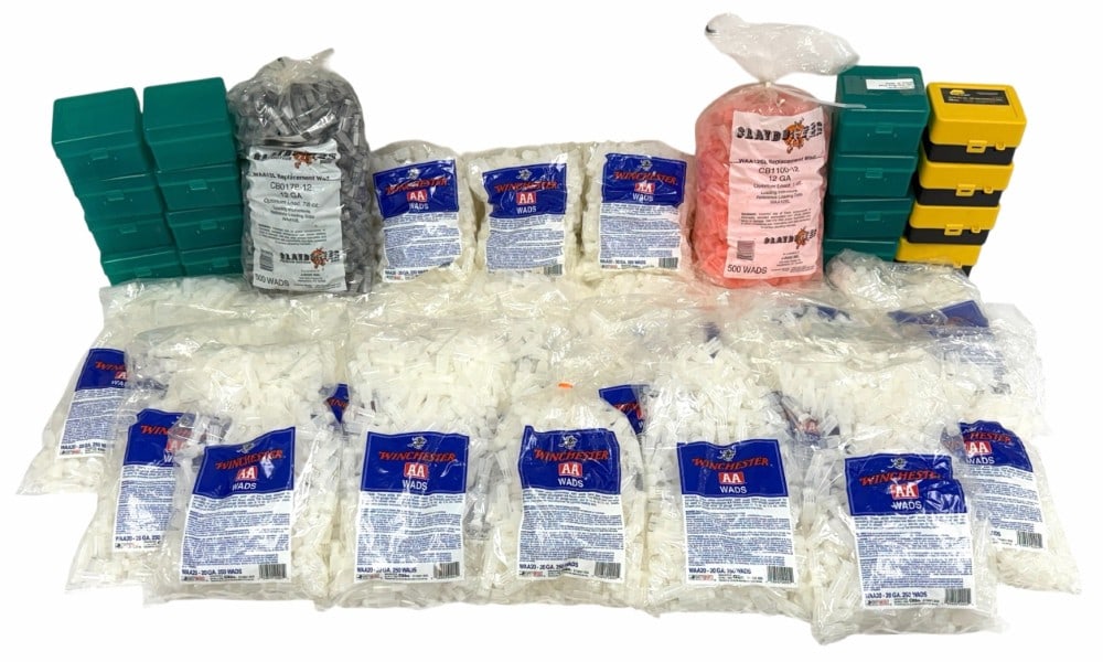 6000 Plus 12/20ga. Shotgun Wads and (16) 25 Count Plastic storage containers (1 of 7)
