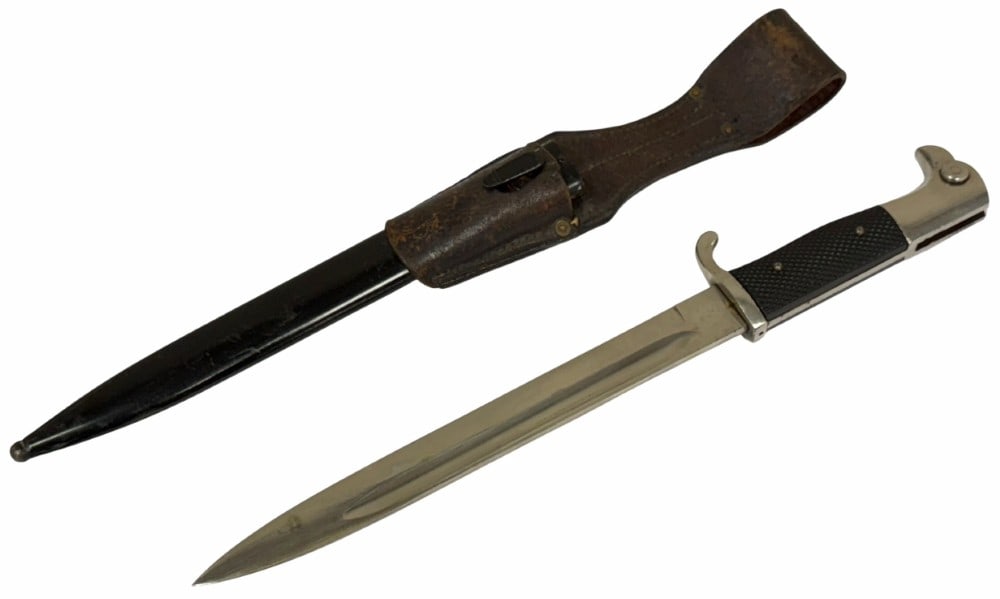 WW I German K98 Dress Bayonet Etched With Soldiers Name and Rank (1 of 11)