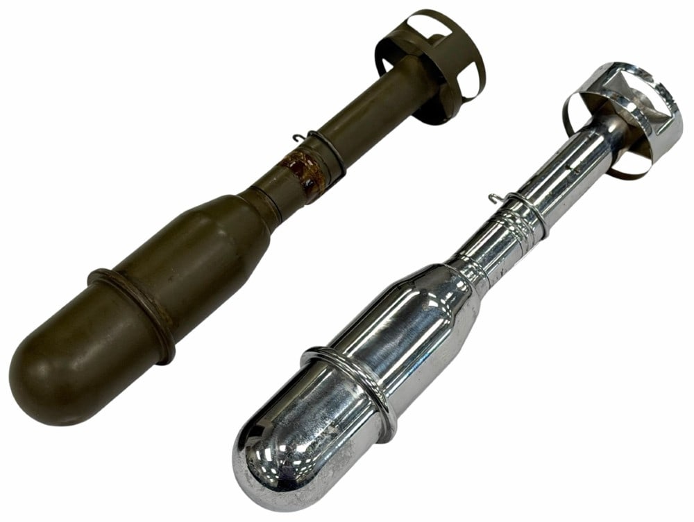 WWII M11A3 Practice Rifle Grenade and Chrome Display Piece (1 of 9)