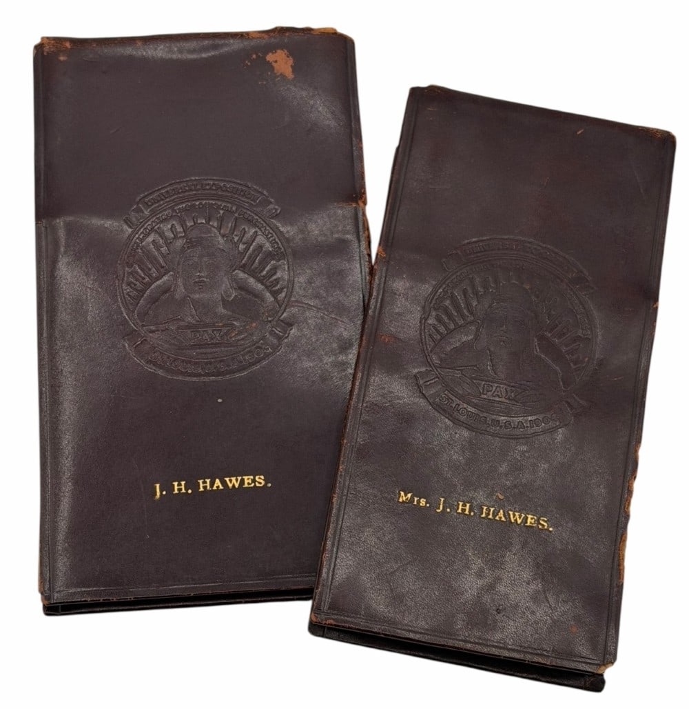 Pair of 1904 Louisiana Purchase Exposition St. Louis Stockholder's Tickets No. 1980 & No. 9203 (1 of 7)