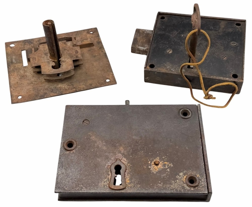 Antique Cast Iron Jail Cell Locks (1 of 11)