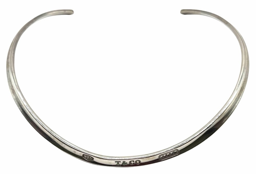 Tiffany & Co. Solid Sterling Silver "1837" Collar Necklace (1 of 7)