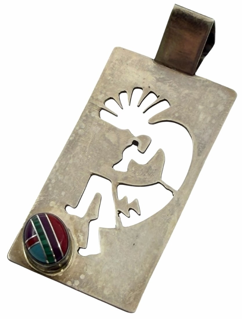 VanHorne Collection Manygoats Sterling Silver Native American Kokopelli Pendent (1 of 5)