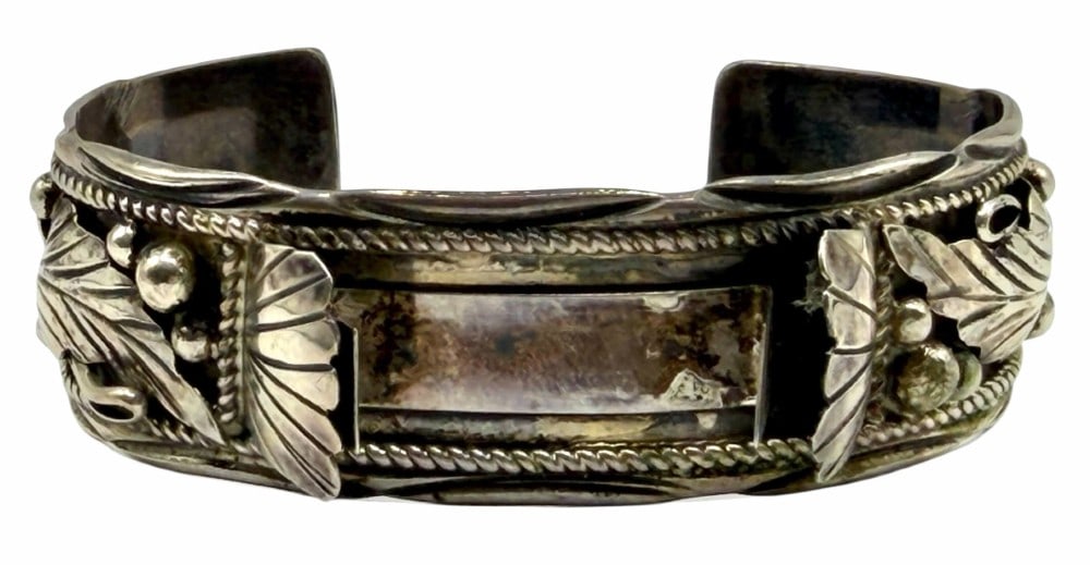 Jameson Lee Sterling Silver Native American Navajo Watch Cuff Bracelet (1 of 7)