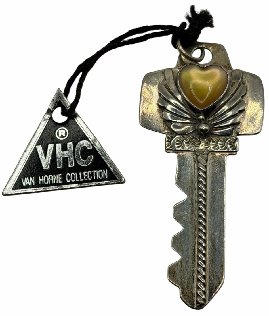 Manygoats Sterling Silver Native American Navajo Gratitude Key Pendant (1 of 5)