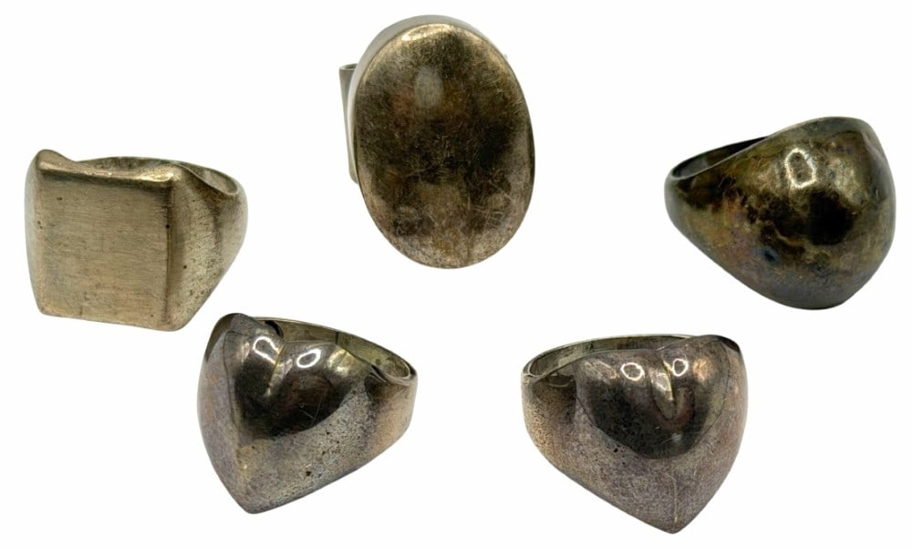 Sterling Silver Native American Signet Rings (1 of 5)