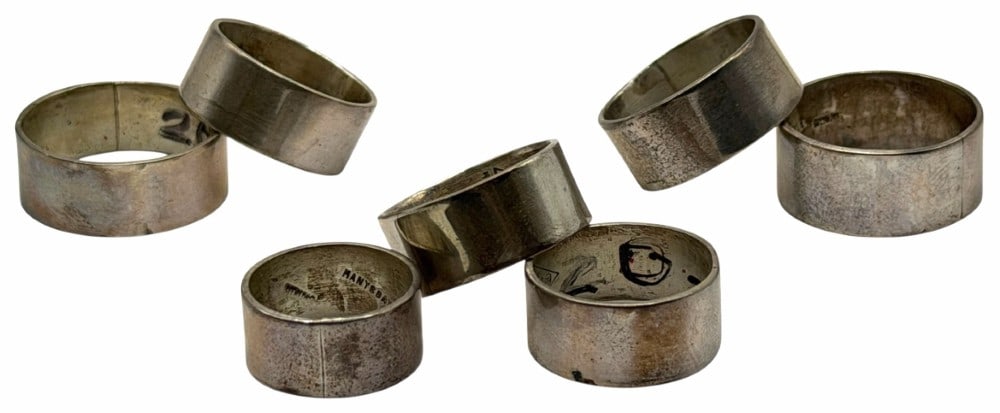 VanHorne Collection Manygoats Sterling Silver Native American Plain Silver Rings (1 of 5)
