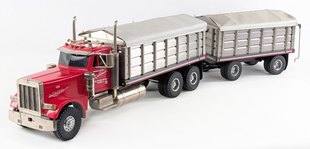 M&J Custom Peterbilt Grain Truck with Pup Trailer (1 of 12)