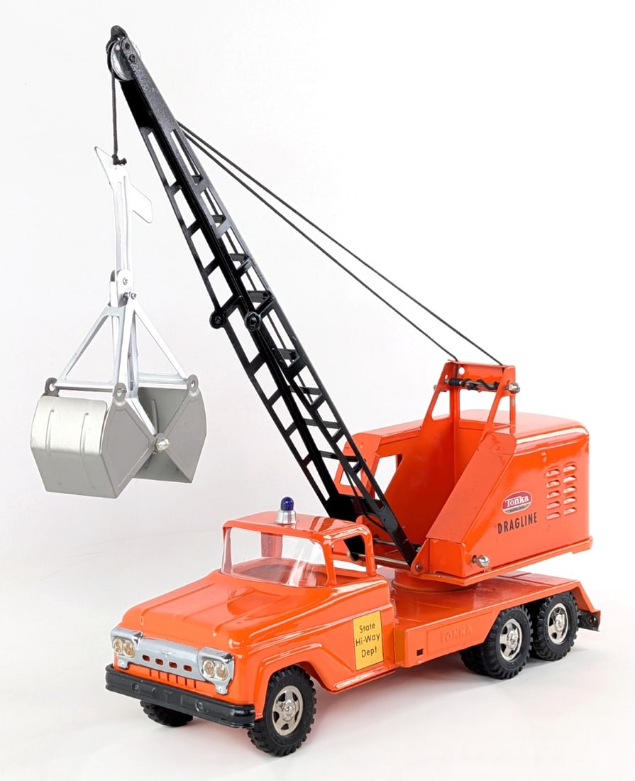 Custom Tonka State Hi-Way Dept Truck w/ Steam Shovel (1 of 7)