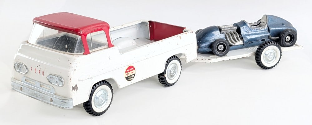 Nylint No. 5900 Race Team Truck w/ Trailer & Hubley Car (1 of 10)