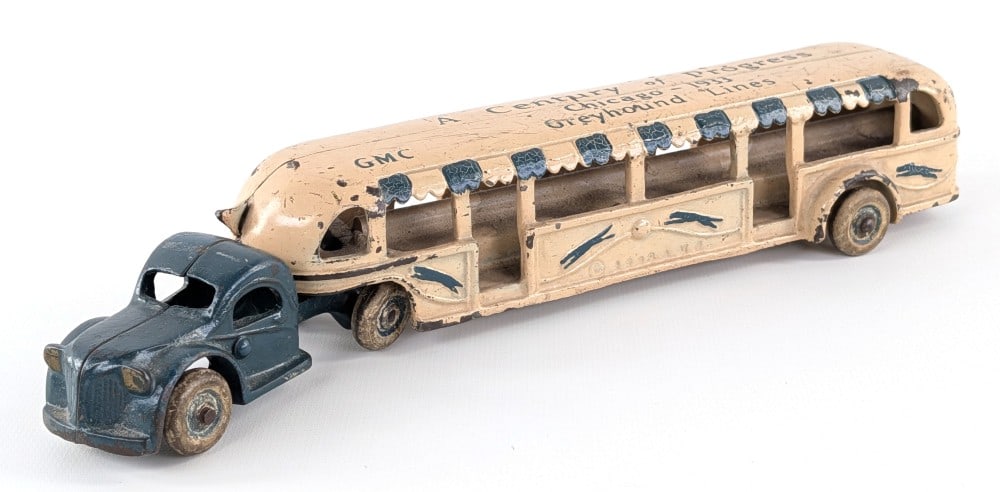 Arcade Cast Iron Century Of Progress Greyhound Bus - 11-1/2in (1 of 6)